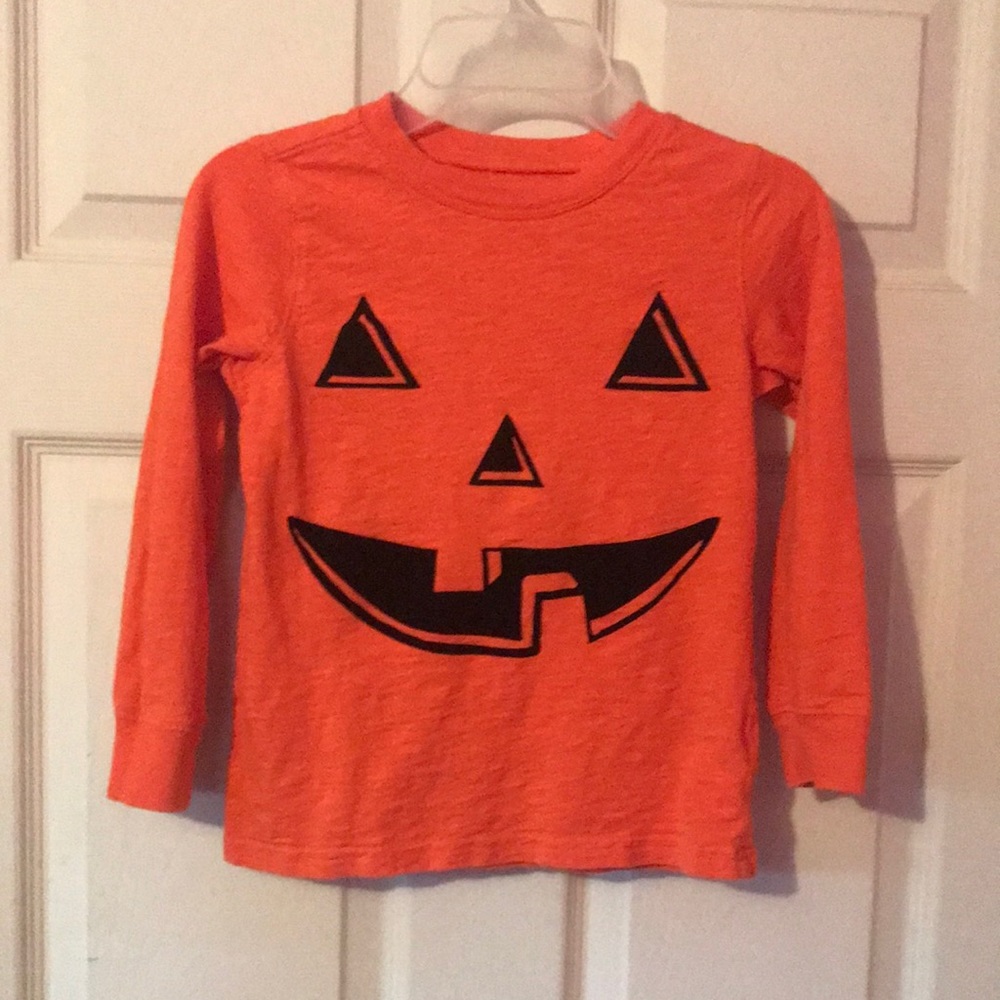 Carter’s Jack-O-Lantern Orange Long Sleeve T-Shirt Boys 6